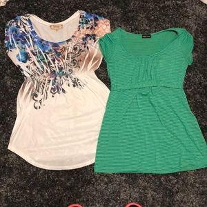 💟 (5 for $30) *TWO* shirts. Size medium.